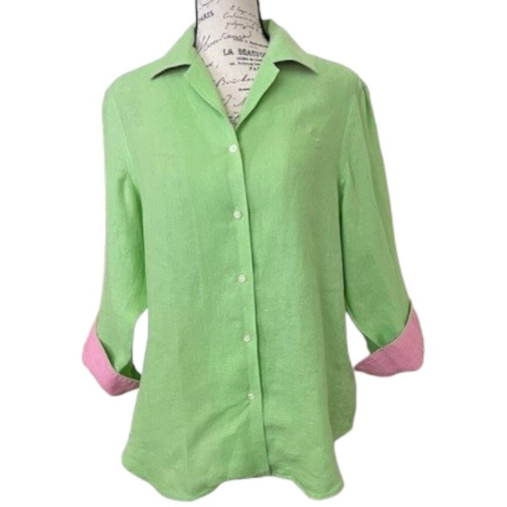 Lauren Ralph Lauren Linen Button Down Shirt